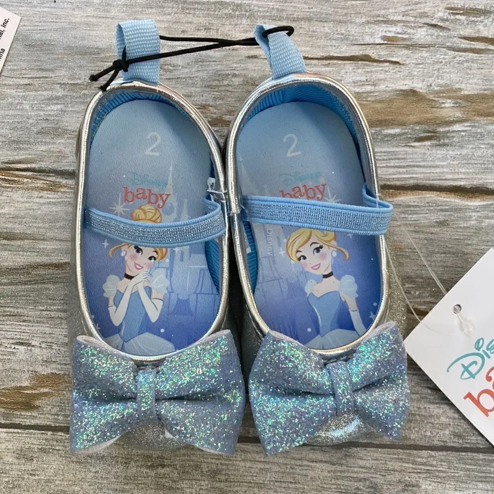 BABY Disney Cinderella & Polka Dot Mini Mouse Princess Shoes 2-Pack Size 2